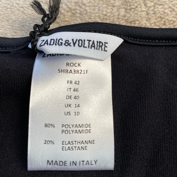 Zadig & Voltaire studded bikini black 42 NWT - Picture 3 of 8